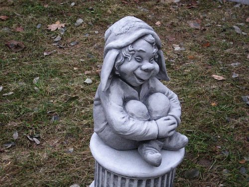 Zwerg Gnom Troll Wichtel 01 EMA 30 cm ca.12,5 kg Frostfest Stein Nr.172 - 4