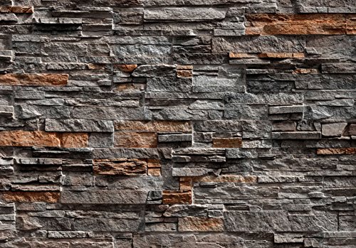 Vlies Fototapete 400×280 cm – 3 Farben zur Auswahl – Top Tapete Wandbilder XXL Wandbild Bild Fototapeten Tapeten Wandtapete Steine Steinoptik Mauer f-B-0086-a-b - 2