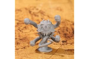 LKKCHER DESIGN Figurines DND, Monstre Cyclope 3D à 4 pattes, Modèle en ABS peint à la main, Accessoires pour figurines de jeux de rôle sur table, Miniatures DND 3,8 x 3,6 cm, Non peintes, à collectionner