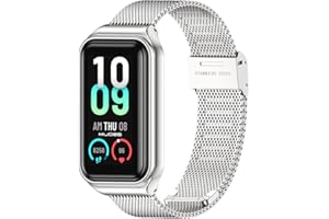 MIJOBS Pasek do zegarka kompatybilny z Amazfit Band 7, regulowane paski z metalową klamrą, pasek zapasowy do Amazfit Band 7