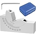 Adjustable Angle V Block,AP25 0°- 60° Adjustable Micro Angle Gauge Multifunctional Angle V Block Milling High Precision Angle Gauge Block with Wrench for Milling Machine Planer(Silver)