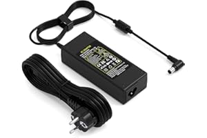 Jippofu Alimentatore 19.5V Caricatore Compatibile con Sony Bravia TV KDL 24" 32" 40" 42" 48" 55" KDL-32W655 KDL-32W654A KDL-40R510C KDL-48W605B KDL-48W705C Vaio PCG Caricabatterie Adattatore Charger