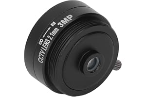 SWOQ CS Mount Lens CCTV Lens Wide-Angle Aluminum Alloy for Security Cameras