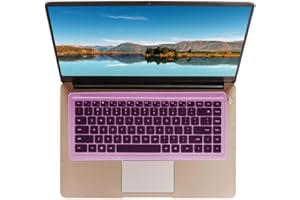 SDTEK Tastaturschutzfolie aus Silikon, universell Kompatibel mit 15-17 Zoll Laptop, Notebook, Netbook, Chromebook (Lila)