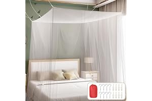 HEYIDAMAI Moskitonetz 200 x 220 x 200 cm, Moskitonetz Bett, Feinmaschig und langlebig, Mosquito Net Bed für Zuhause und Camping Geeignet.