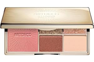 ARTDECO Paleta Illusion for cheeks & eyes – must have paleta czterech cieni do powiek i jednego różu z wbudowanym lusterkiem – 1 x 1 szt