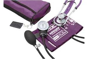 ADC Ensemble Stéthoscope/Sphygmomanomètre Anéroïde de Poche Adulte Adc Pro’S Combo Ii Sr avec Sphygmomanomètre Prosphyg 768, Stéthoscope Adscope Sprague 641