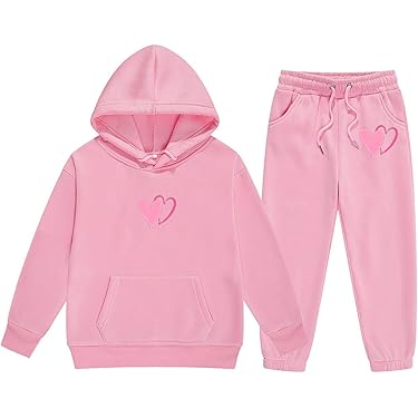 Kinderen trainingspak meisjes fleece sportpak 3-delig sweatjack met