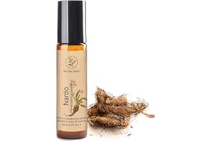 Roll On Olio Essenziale Nardo AROMA BANO Diluito In Olio Di Jojoba Pronto per l'uso 10ml -100% naturale Ideale Per Aromaterapia (Roll On Olio Essenziale Nardo)