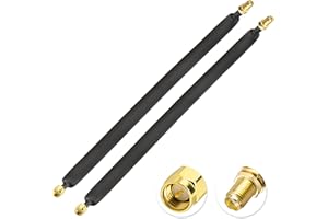 Bingfu SMA Kabel Koncentryczny do Okna 30 cm Męski na Żeński LoRa Płaski Kabel Tuleja Okienna Podajnik do Anteny 4G LTE, Antena Helowa, Górnicza, 2 szt