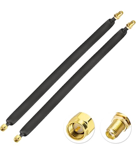 KUOQIY 4 Stücke BNC Stecker zu SMA Buchse Koax-Adapter, BNC zu SMA Anschluss, für WLAN Antennenverlängerungskabel