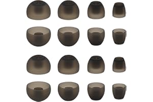LALASTYLE Ear Adapters Compatible with Sennheiser Momentum HD1 in-Ear Earbud, XS/S/M/L 4 Sizes 8 Pair Soft Silicone Replacement Ear Tip Ear Adapters, Fit for Sennheiser Earphone Momentum