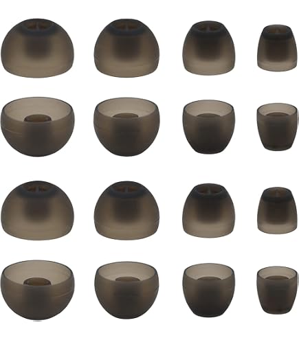 12 Pack Silicone Earbud Tips For Sennheiser CX 3, CX 5, CX 6, CX 7 Earphones – Universal Replacement Ear Gel Caps
