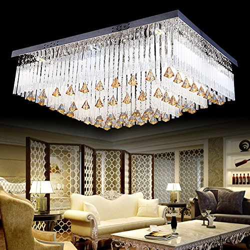 Preisvergleich Produktbild Deckenleuchte Einfach Romantisch Kristalllicht LED Rechteckig Durchmesser 50 * 50cm 60 * 60cm , dimming , 50*50cm