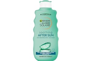 Garnier Ambre Solaire After Sun Lotion, for Face & Body, with Naturally Derived Aloe Vera, Intensely Rehydrates Skin, Instant