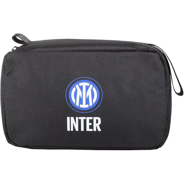Trousse Inter Calcio Serigrafata - Prodotto Ufficiale Per Bambini, Con Maniglia E Puller Personalizzato