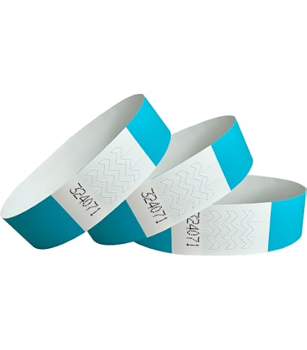 Amazy Braccialetti Tyvek (200 PEZZI| Numerati) - Braccialetti di