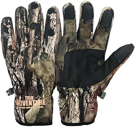Holdlebe Camouflage Gloves with Folding Full Fingers Smart Touchscreen Function for Hunting Fishing Shooting Riding Cycling