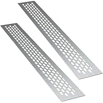 Griglia Ventilazione Alluminio 24.5x6cm Bianca - Per Mobili E Porte - Foto 6