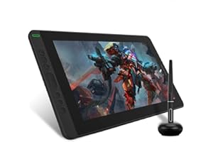 ‎HUION Huion Kamvas 13 Nowy monitor rysunku graficznego 13,3 cala pełno laminowany ekran, 8 programowalnych klawiszy naciśnij, obsługuje łączność z urządzeniem z Androidem, bez stojaku - do zdalnego biura i e-learningu