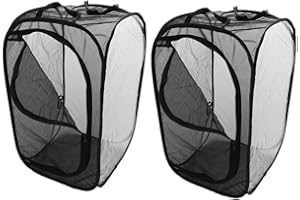 Tubayia 2 Stück Faltbare Mesh Insektenkäfig Schmetterlingshäuser Insekten Schmetterling Käfig