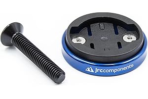 JRC Components Enkei Top Cap Bike Stem Mount | Compatible con todos los modelos de dispositivos GPS Wahoo Elemnt | Cuerpo de aluminio CNC 6061-T6 ligero | Apto para uso con auriculares de 1 1/8" -