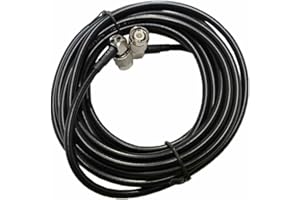 TEAMWILL 15FT 90° Ag Leader Antenna Cables for Trimble GPS EZ-Guide FMX TNC Male to Male