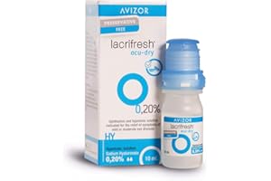 Avizor Lacrifresh Ocu-Dry 0,20% | Gotas Oculares para Sequedad Ocular Leve a Moderada | Apto para Lentes de Contacto | Formato 10 ml