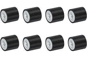 QUARKZMAN 8 stycken 10 x 10 mm M3 gängade bussningar vibrationsisolatorer