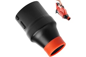 BERPSE Car Drying Nozzle for Milwaukee M18 Leaf Blower of 8" Long Car Drying Blowpipe, Fits 2724-20 & 2728-20 with Red Soft Tip Cover