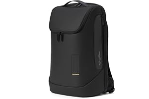 MOKOBARA Transit Backpack | Fits Laptop Up To 16 Inch, 30L Capacity, Water-Resistant Polyester, Vegan Leather Trims | Money Moves, Black
