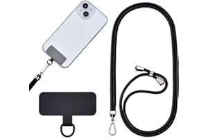 Jaslongri Handykette Universal, Handy Lanyard, Hanging around the neck or diagonally spanning, with a metal patch and adjustable and detachable rope.