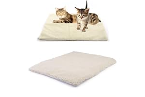 WDMIYA Cats Bed Self Heating Pad Pet Heated Blanket Dogs Mat, Cat Puppy Fluffy Self Warming Mat without Electricity, Washable Thermal Cat Mat Dog Blanket for Indoor, Car