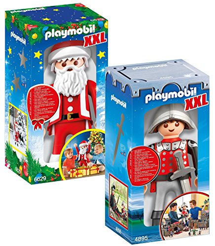 Preisvergleich Produktbild PLAYMOBIL® Set 4895 XXL Ritter + 6629 XXL Weihnachtsmann