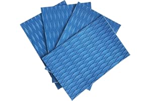 rockible 4x Deck Grip Mats Anti Slip Boat Decking Sheet Surfboard Traction Pads for Kayak Yacht