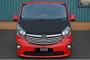 AUTOLINE ACCESSORIES Black Bonnet Bra/Protector To Fit Vivaro (2014-19)