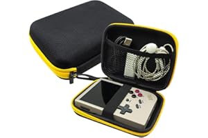 Yangers Hard Carrying Case for Anbernic RG35XX / RG35XX Plus / RG35XX Pro / RG353V / RG353VS Retro Handheld Game Console Accessories, Protective EVA Carry Case Multi-Function Travel Storage Bag