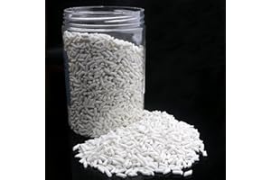 GANGOU 2 Pound Rock Tumbling Ceramic Filler Media 1/8" X 1/4" Small Cylinder Ceramic Tumbling Tumbler Media - 2 LBS for use in Rotating Tumblers