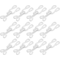 Set 12 Ganci E Occhielli In Metallo Per Cucire: Riparazione Pantaloni, Gonne, Abiti | Argento - 4