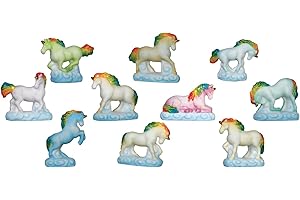 ALCARA FaisTonGateau - fèves thème Licornes - Fèves de collection pour galette de rois Epiphanie - 10 fèves multicolores
