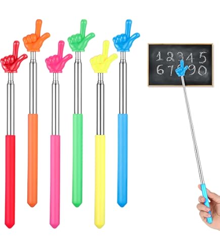 Oruola 5 Pcs Finger Pointer Stick,Pointers Stick,Retractable Teacher - View #3