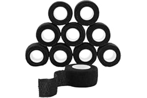 QiGui 10 Rollen Selbsthaftende Cohesive Bandage Haftbandage Verband Fixierverband Wasserfest Elastische Binde Pflasterverband Fingerpflaster 2.5cm X 4.5m