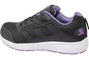 BARGAINGALORE Womens Safety Boots Trainers Shoes Work Steel Toe Cap Hiker Ankle Ladies 3-9UK