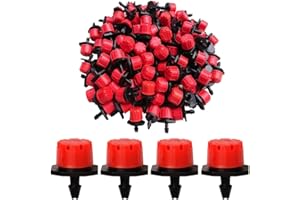 SGERUFZ 50pcs Irrigazione Goccia Automatica Gocciolatore Irrigazione Regolabile di Irrigazione Gocciolatore Irrigazione a Goccia DIY Micro Goccia Gocciolatori Connettori Acqua Giardino Gocciolante