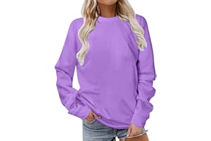 AMhomely Sweatshirt for Women Autumn Winter Casual Loose Long Sleeve Shirts Ladies Crewneck Dressy Graphic Sweatshirts Pullover Tops Work Officce Sale Clearance Christmas