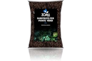 ZOMA Terriccio Piante Verdi di Qualità Superiore, Terriccio universale Senza Compostati, Alto Drenaggio e Contenuto di Nutrienti, Terra per piante con Humus di Lombrico - Sacco 2 Litri