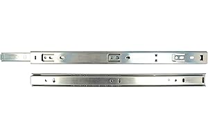 MOBILA RS01862 Guide per cassetti a Sfera, Acciaio zincato, 27 x 450 mm, 2 unità