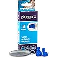 Pluggerz Earplugs Water - 2 Pairs (S/M M/L) - Reusable - Soft & Comfortable - Filtered - 25 dB - Swimming - Water Sports - Prevents Water in The Ear - Prevents Ear Pain