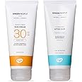 Green People Scent Free Sun Cream SPF30 + After Sun Bundle 2x200ml | Natural, Organic Sunscreen + Aftersun Lotion | Eczema Friendly, Sensitive Skin, Prickly Heat | Non Greasy | Reef Safe, Cruelty Free