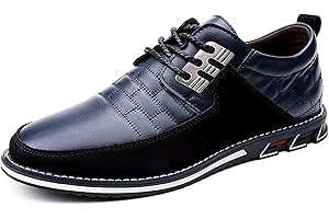 ASIFN Eleganti Scarpe da Ufficio Casual in Pelle da Uomo Mocassini Classici da Lavoro con Lacci Britannici Oxford Comodo da Passeggio Traspirante